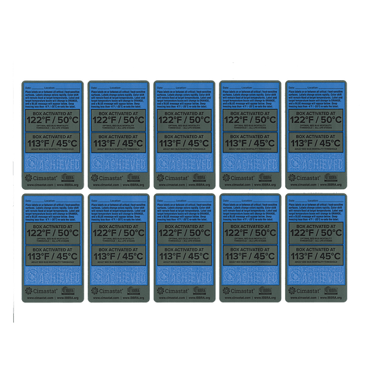 Bed Bug Heat Verification Stickers