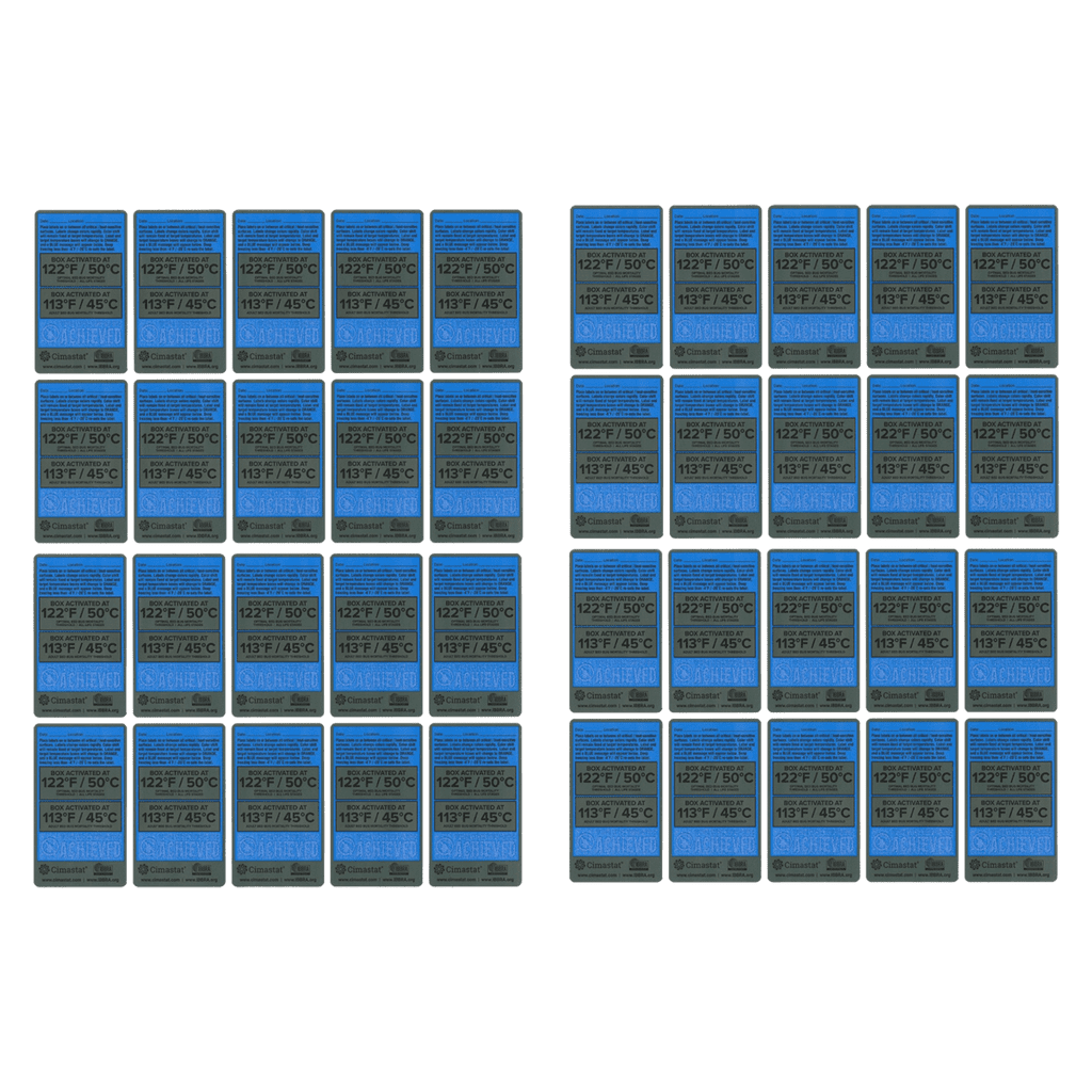 Bed Bug Heat Verification Stickers